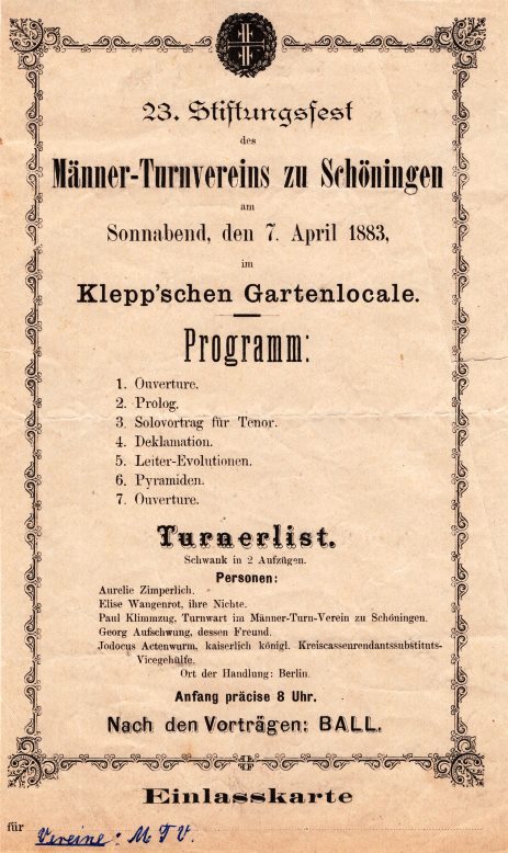 Stiftungsfest 1883