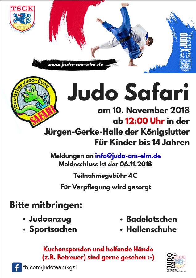 Judo Safari 2018